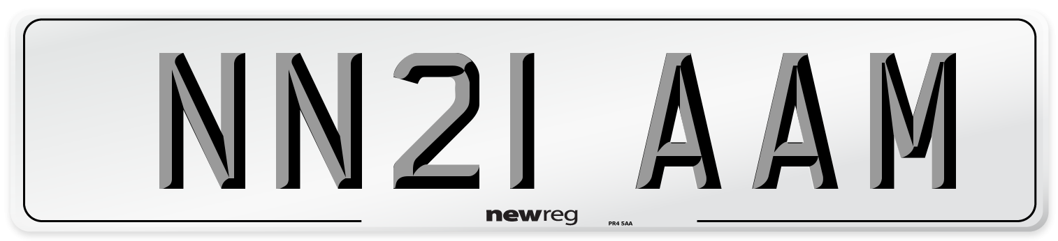 NN21 AAM Number Plate from New Reg
